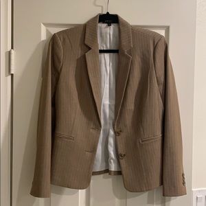 Striped tan blazer